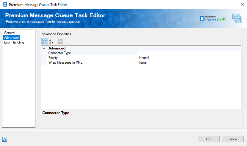 SSIS Premium Message Queue Task Editor - Advanced - MSMQ